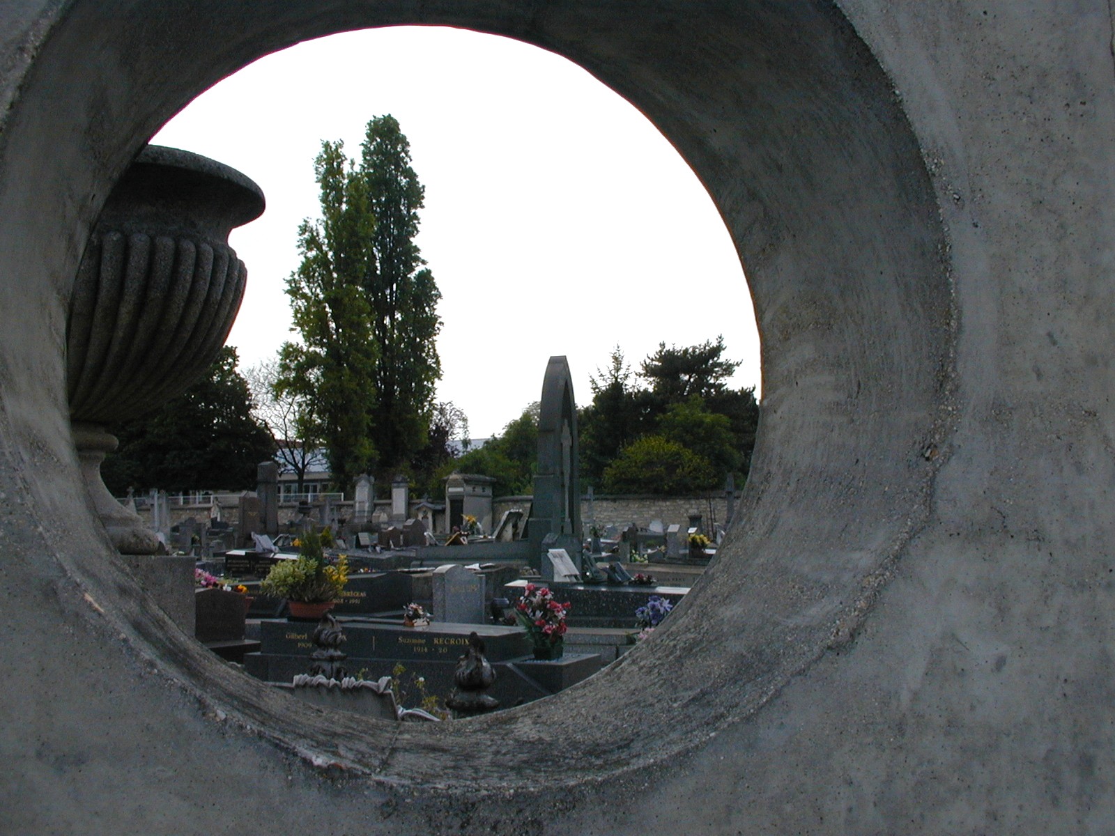 Vue sur un cimetière